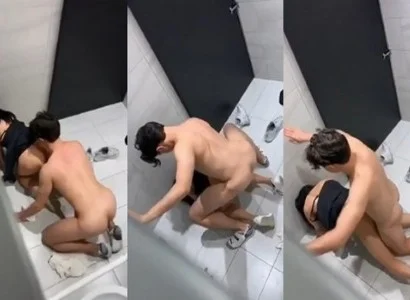 Đôi tình nhân có hành động quan hệ trong nhà vệ sinh của quán bar